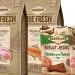 Dog food product shots