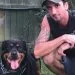 Ian symes with a dog