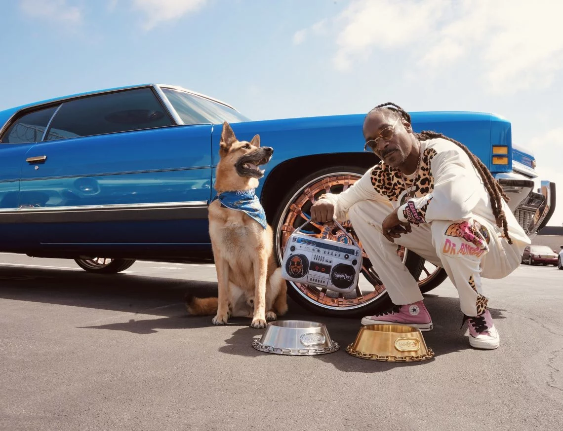 Snoop Dogg with dog