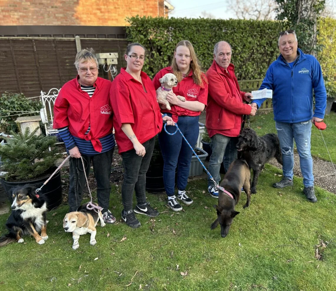 Petpals employees with dogs